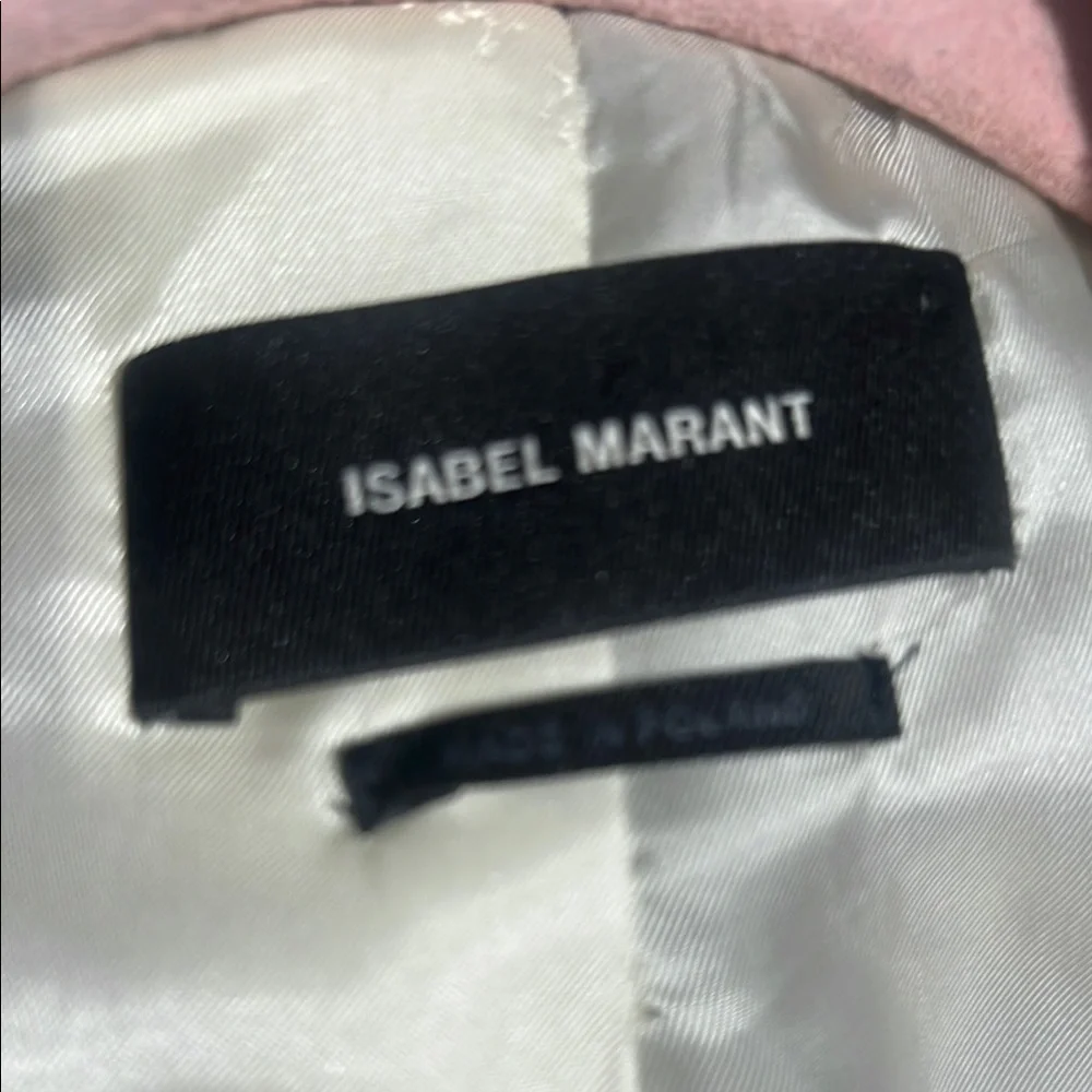ISABEL MARANT Plaid Women's Jacket in Cream and Black SIZE 36 - Picture 7 of 16